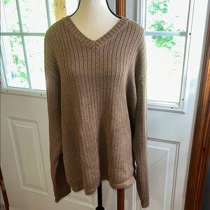 Eddie Bauer Women's V-Neck Sweater - Brown